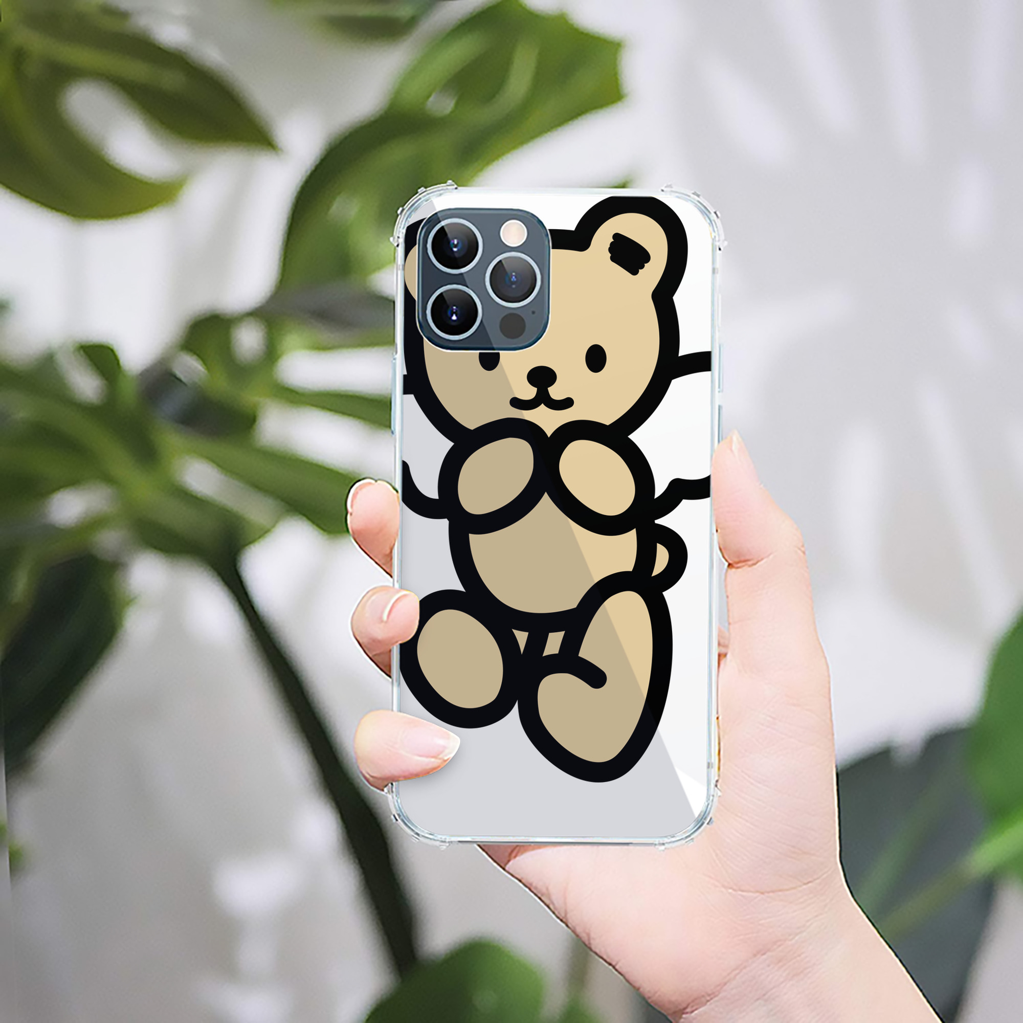 （画像用） Hello Kitty ハローキティ 【iPhone 12シリーズ対応】透明スマホケース（クリアソフトケース）